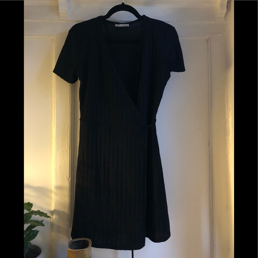 Zara Black Wrap Dress